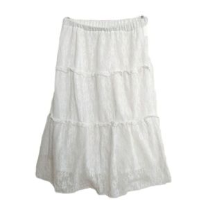 2/$30 👗FANCY White Lace Skirt